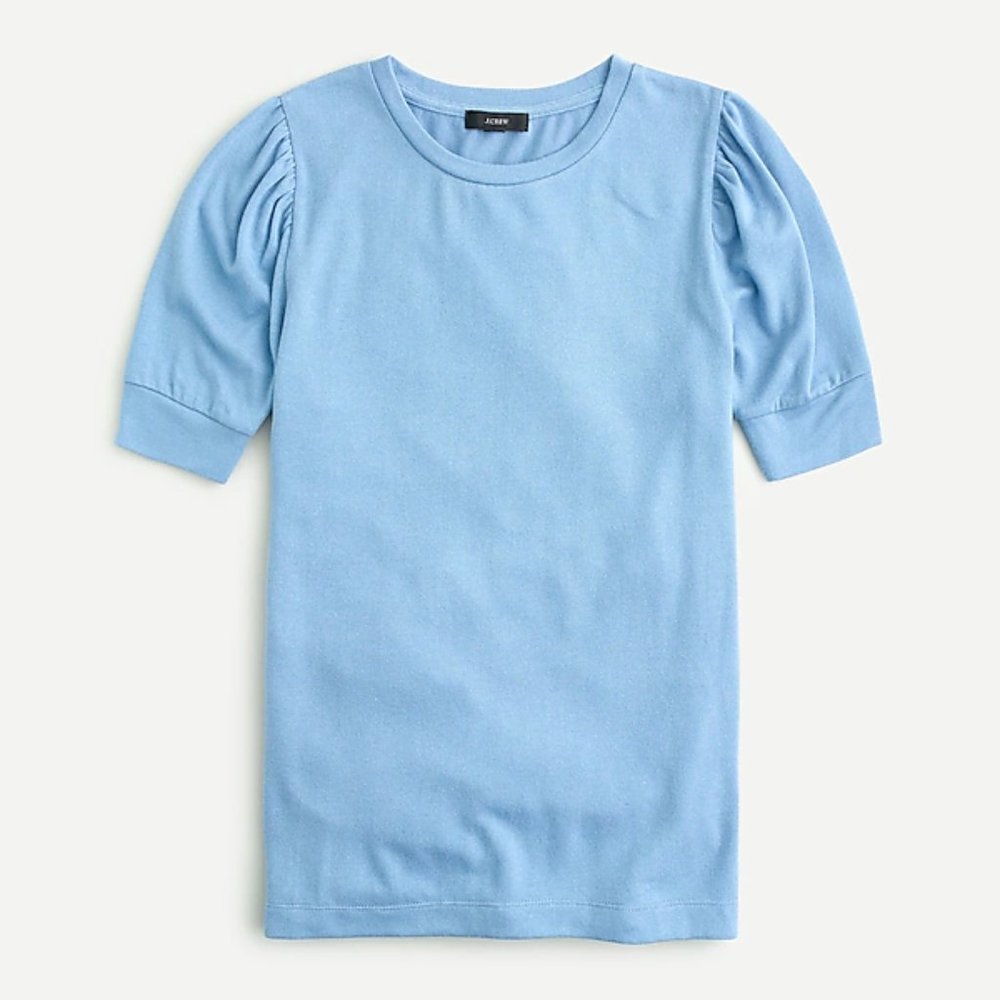 J. Crew Puff Shoulder Top - Sz M